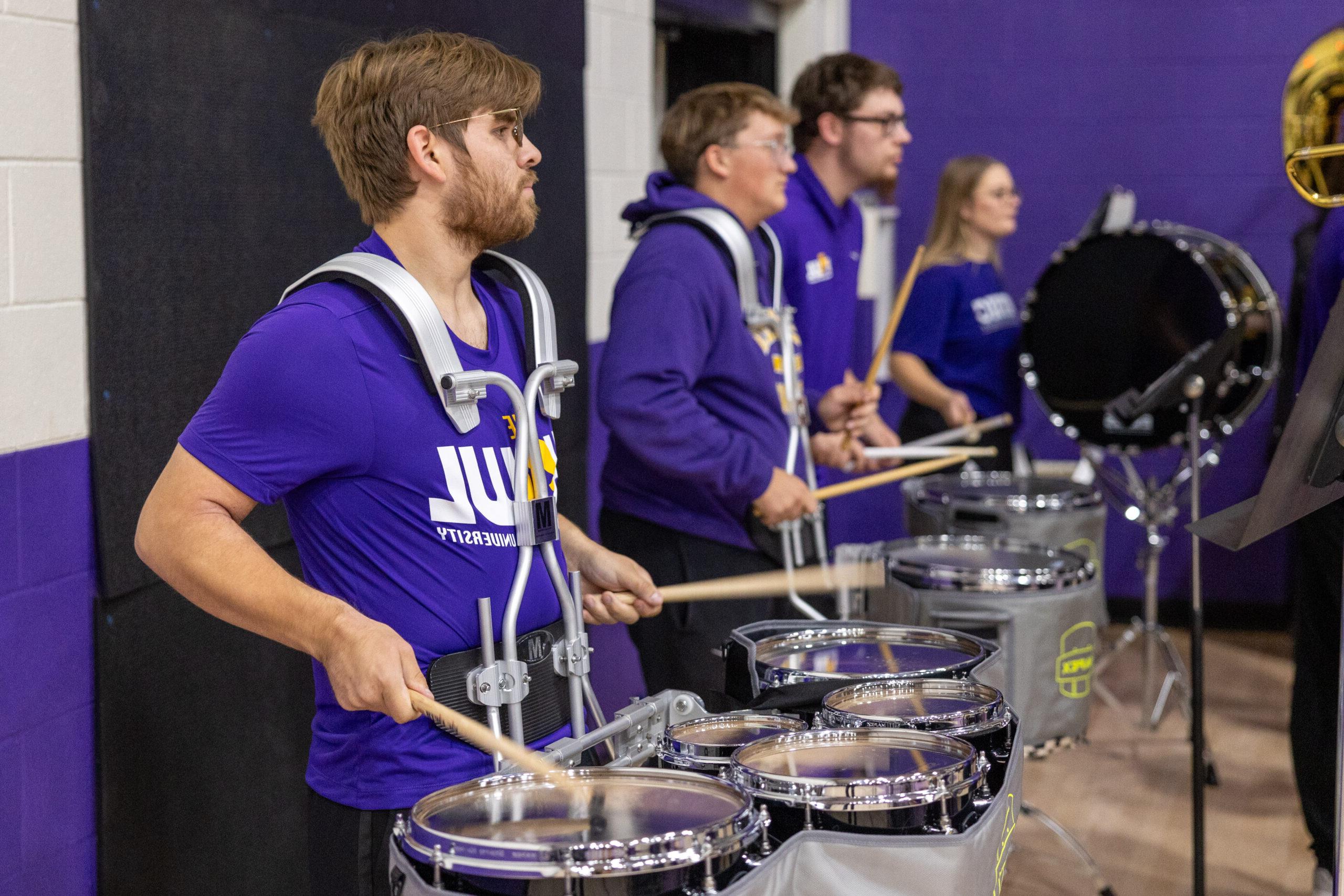 Band playing at Pep Rally